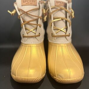 NEW Sperry Women's Gold Rain Boots